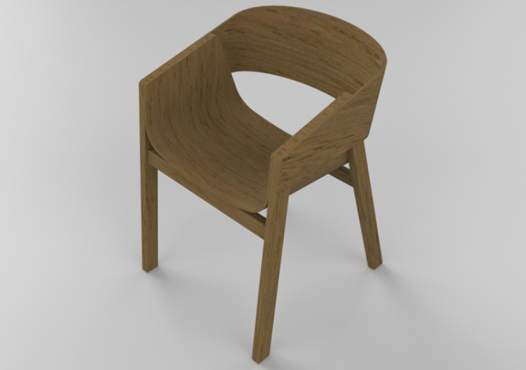 3D Stühle - Holzstuhl - Ton - 321/400 - ACCA software