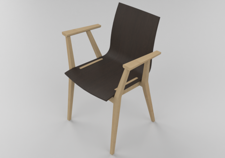 3D Chairs - Wooden Chair - Ton - 321/700 - ACCA software