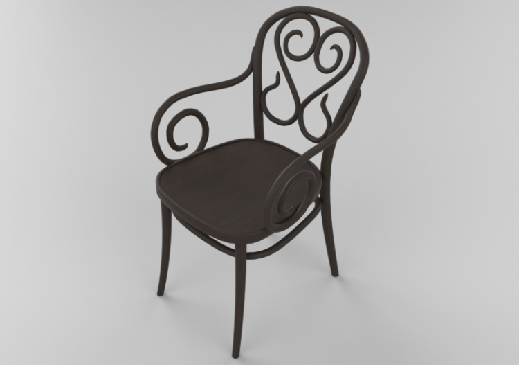 3D Chairs - Wooden Chair - Ton - 323/004 - ACCA software