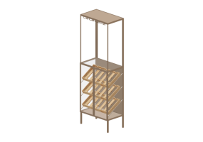 3D Bookshelves and Containers - Metal wine rack - Kare - Lisboa - 70148