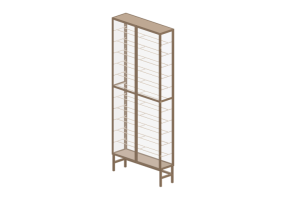 3D Book shelf - 金属酒架 - Kare - Lisboa - 70147