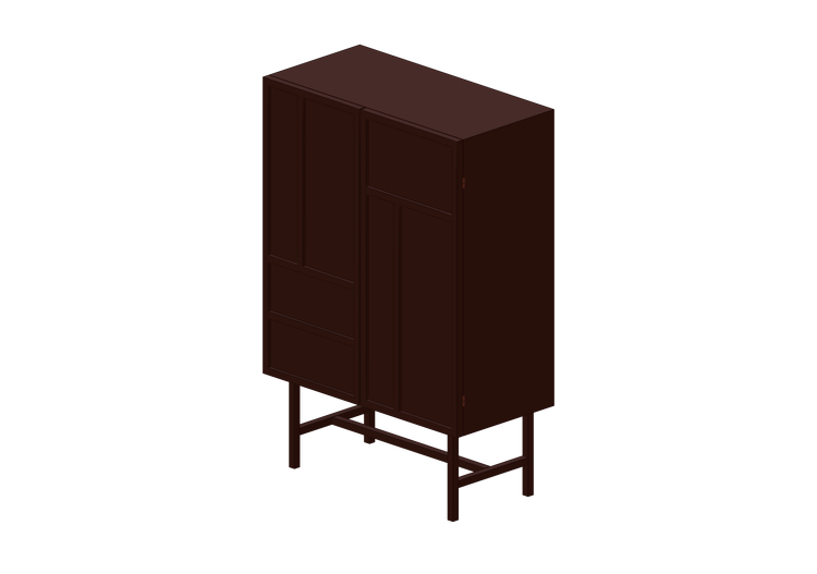 Armarios y Cómodas 3D - Cajonera de metal - Kare - Marco -... Armarios y Cómodas 3D - Cajonera de metal - Kare - Marco -...
