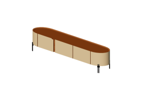 3D Furniture - Wooden sideboard - Kare - Tango - 70160