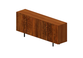 3D Furniture - Wooden sideboard - Kare - Flower Bouquet - 70082