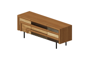 3D Furniture - 木制餐边柜 - Kare - Gino - 70466
