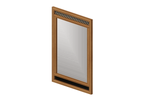 Accesorios 3D - Espejo de madera - Kare - Gino - 70472