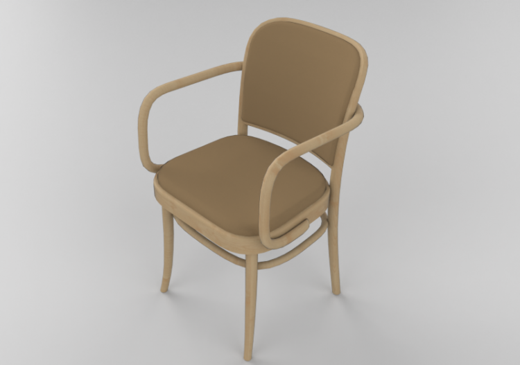 Sillas 3D - Silla de madera - Ton - 323/811 - ACCA software