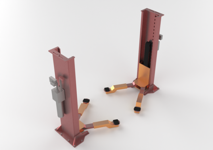 Two Posts Vehicle lift - ACCA software