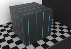 Smooth blue Polyethylene