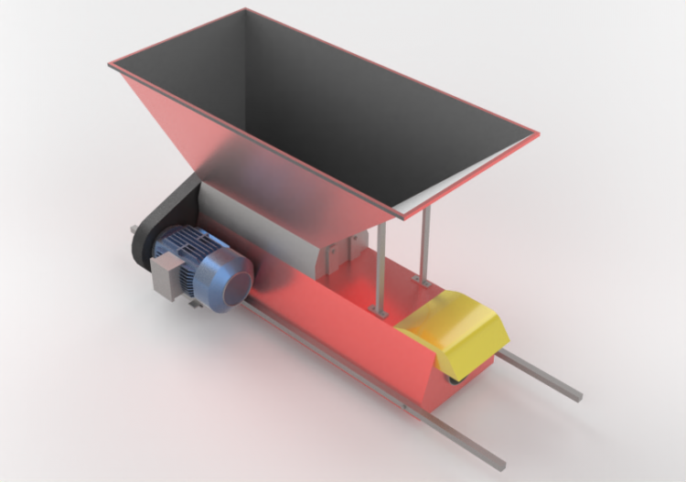 Modelos 3D - Esmagador de uvas elétrico - ACCA software