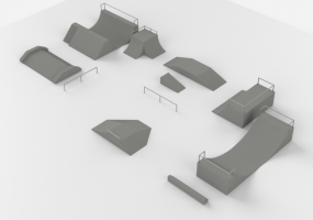 3D Spielplatz - Skateboardpisten