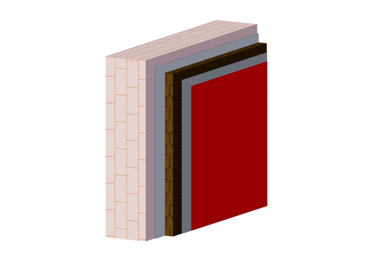 Self-glued brown cork thk. 6 cm - VieroClima S - Cromology... Self-glued brown cork thk. 6 cm - VieroClima S - Cromology...