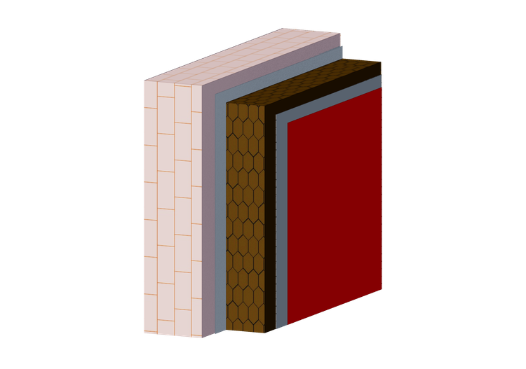 Self-glued brown cork thk. 20 cm - VieroClima S - Cromology... Self-glued brown cork thk. 20 cm - VieroClima S - Cromology...