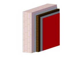 Self-glued brown cork thk. 8 cm - VieroClima S