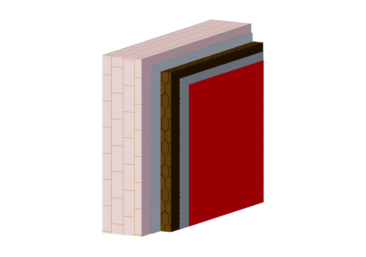 Self-glued brown cork thk. 8 cm - VieroClima S - Cromology... Self-glued brown cork thk. 8 cm - VieroClima S - Cromology...