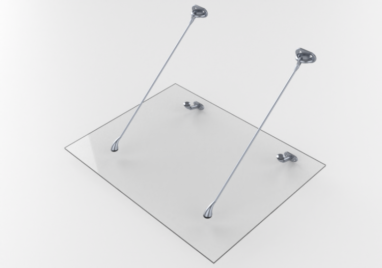 Accessori 3D - Pensilina - Faraone - PEN1.2-N - ACCA...