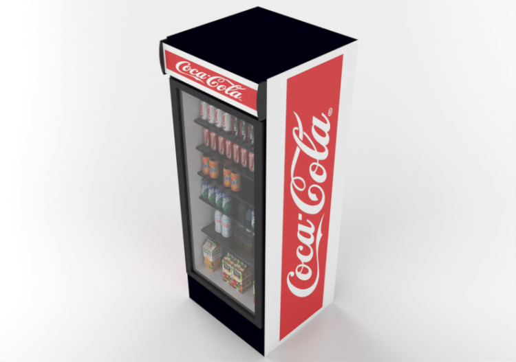 3D Models - Static refrigeration cabinet for drinks - ACCA...
