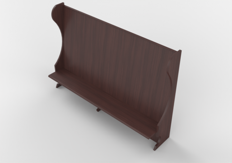 3D Stühle - Holzbank - ACCA software