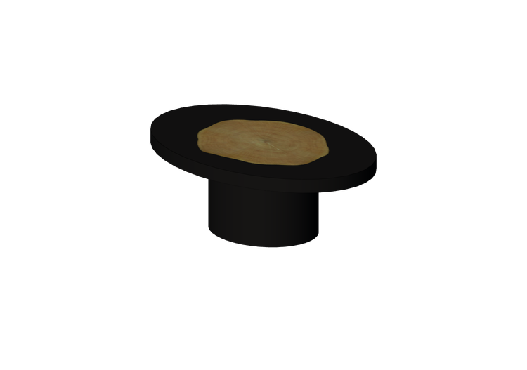 Tables 3D - Table basse en bois laqué - Kare - Médaillon -... Tables 3D - Table basse en bois laqué - Kare - Médaillon -...