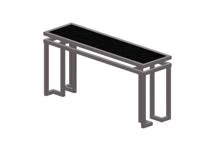 Mesas 3D - Mesa consola de metal - Kare - Rush - 70106 -... Mesas 3D - Mesa consola de metal - Kare - Rush - 70106 -...