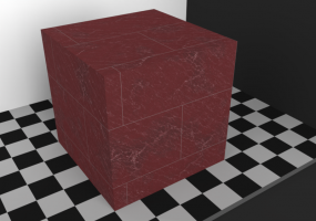 Texture pavés - Ardoise rouge 90x45 décalé