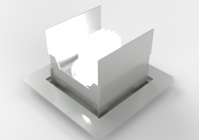3D Countersunk Lamp - P910_DeepMinimal_1xLED_P908_3D