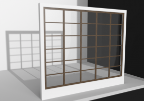 3D Tür/Fenster - vetrata modualre 6x5