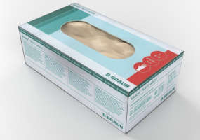Box of disposable gloves