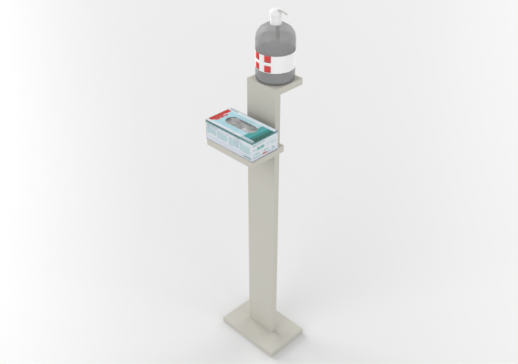 Totem porta guanti e igienizzante - ACCA software