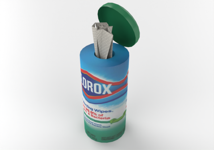 Bacteriostatic cleaning wipes - ACCA software