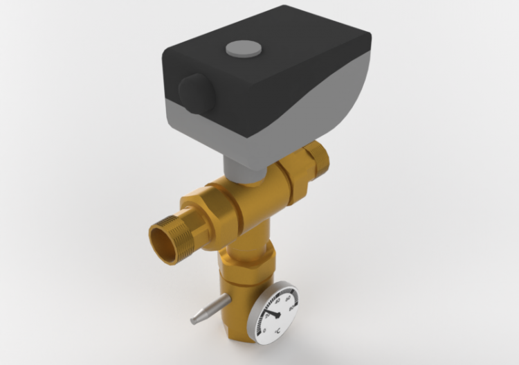 Electronic mixer with programmable thermal disinfection DN...