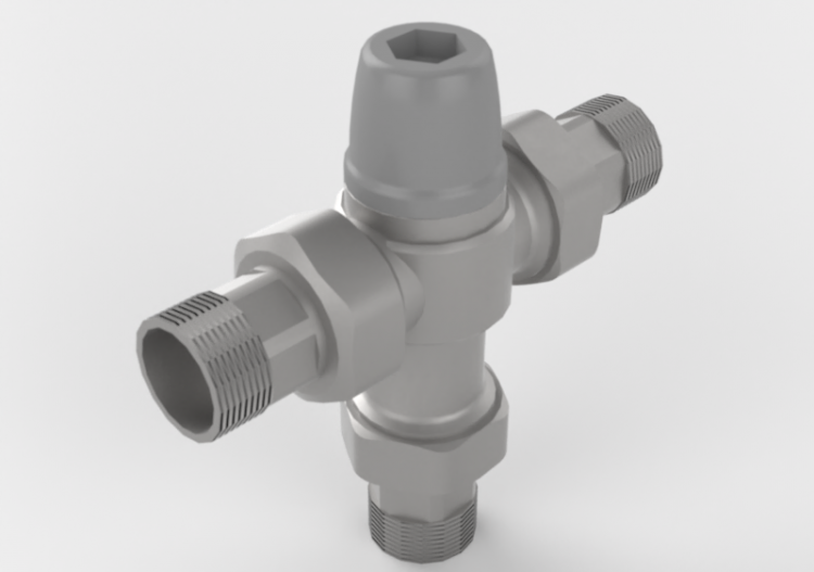 Mezclador termostático contra quemadura DN 20 (3/4") -...