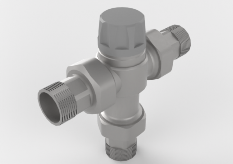 Adjustable anti-scald thermostatic mixer DN 20 (3/4") -...