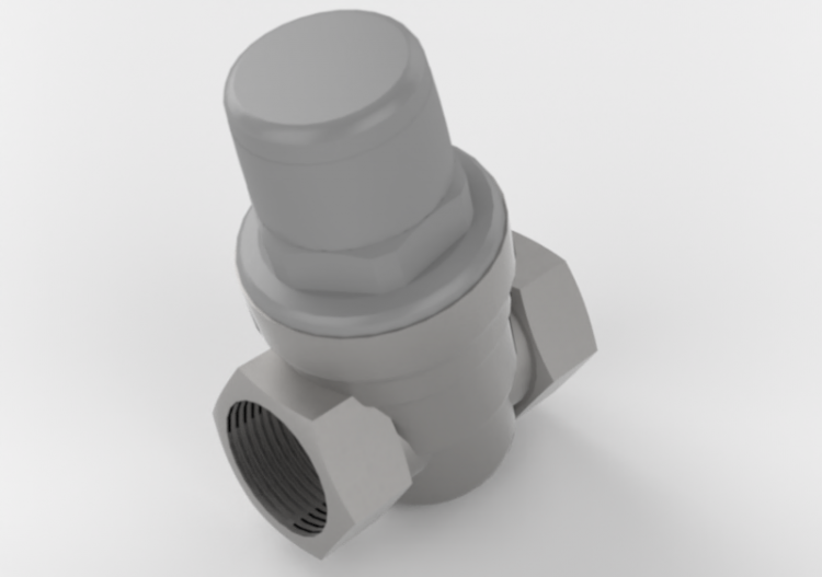 Inclined pressure reducer DN 20 (3/4") - ACCA software