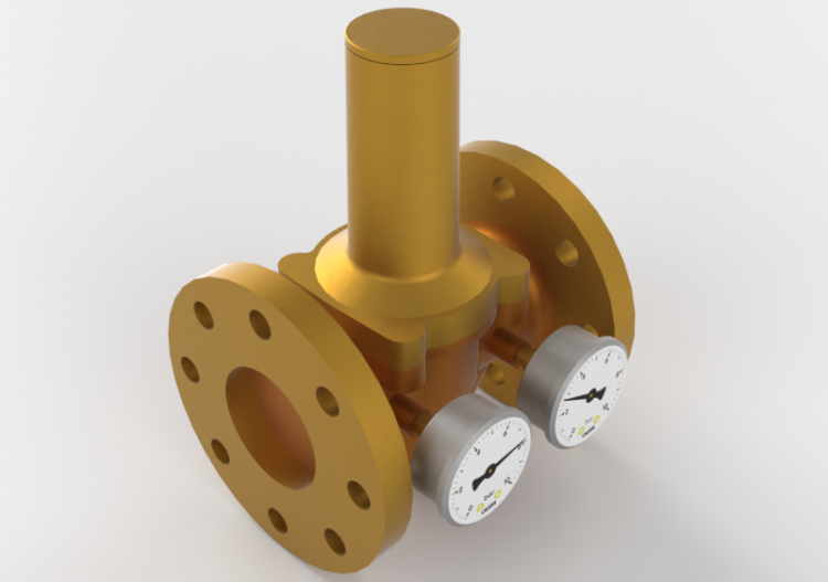 Pressure reducer with double pressure gauge DN 65 (2 1/2")...