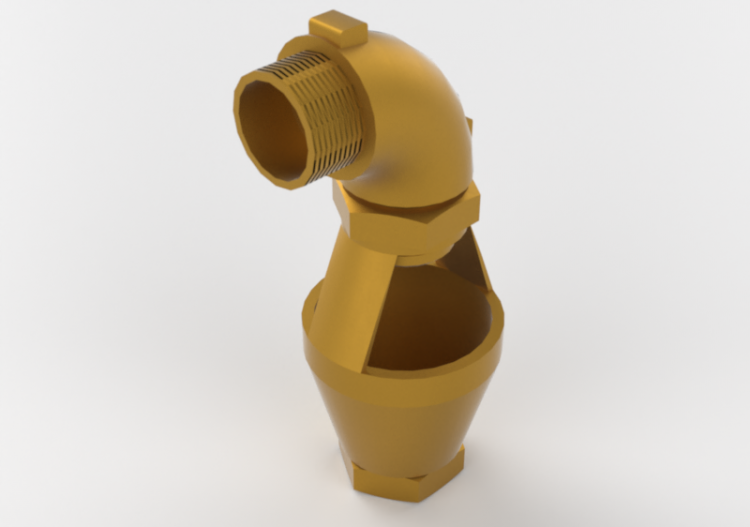 Drain funnel with adjustable curve DN 20x20 M/F - ACCA...
