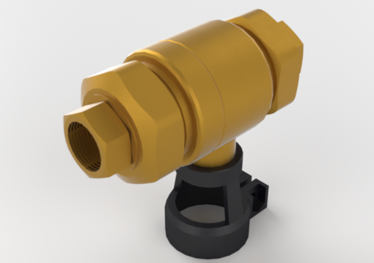 Non-controllable backflow preventer at different pressure...