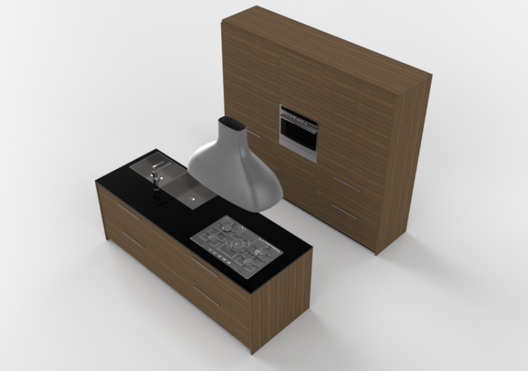 Cozinhas 3D - Cocina completa de electrodomésticos - ACCA...
