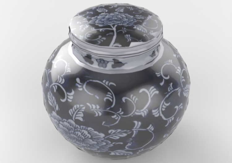 Vasos e Cerâmicas 3D - Vaso de porcelana - ACCA software