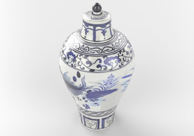 Vasos e Cerâmicas 3D - Vaso de porcelana - ACCA software