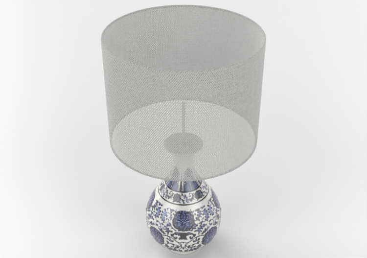 Lampe de table 3D - Lampe de table en porcelaine - ACCA...