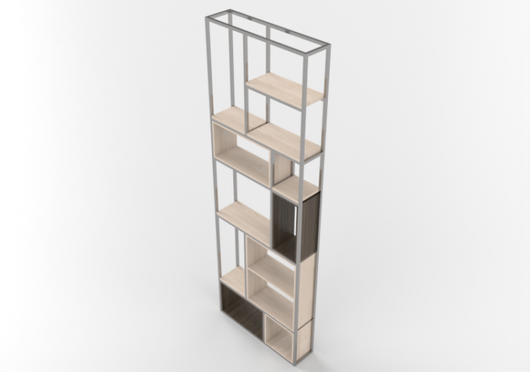 Bibliothèque 3D - Bibliothèque en bois - ACCA software