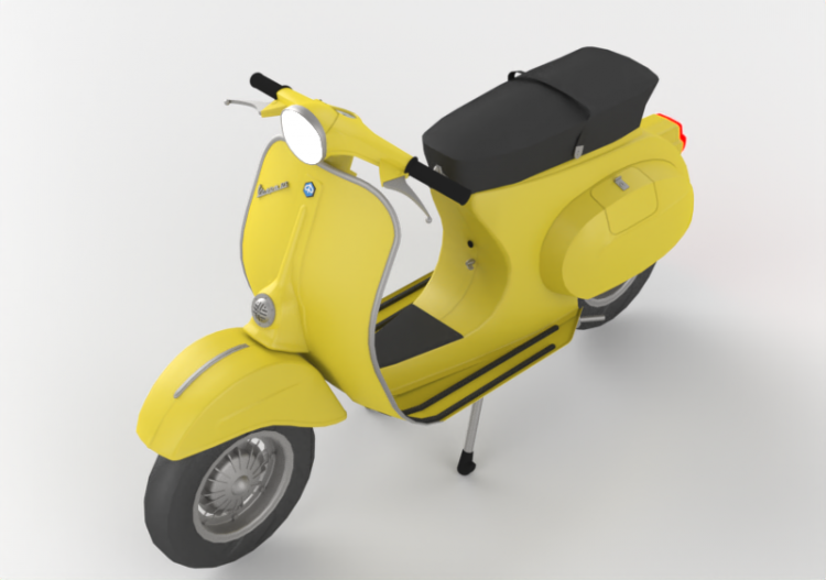 Motocicletas y Bicicletas 3D - Vespa especial primavera -...
