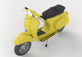 Motocicletas e bicicletas 3D - Vespa special primavera