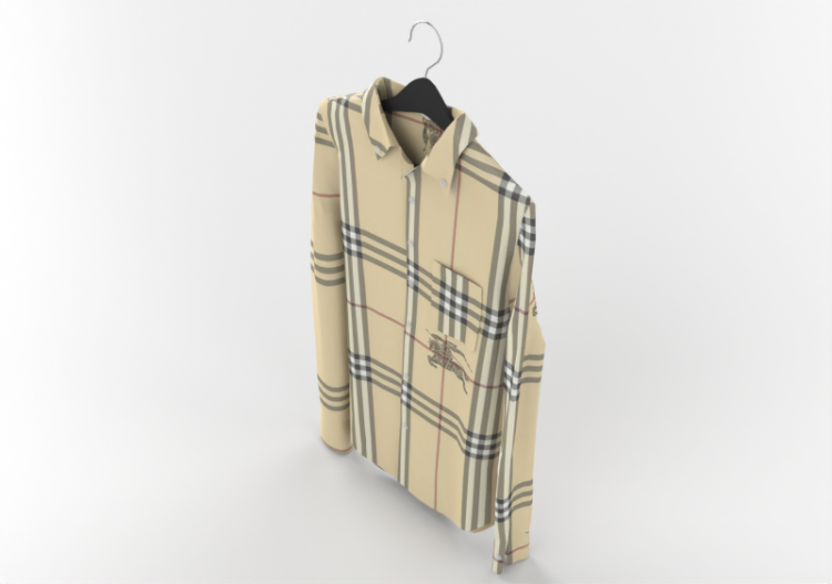 Modèles 3D - Chemise Burberry - ACCA software