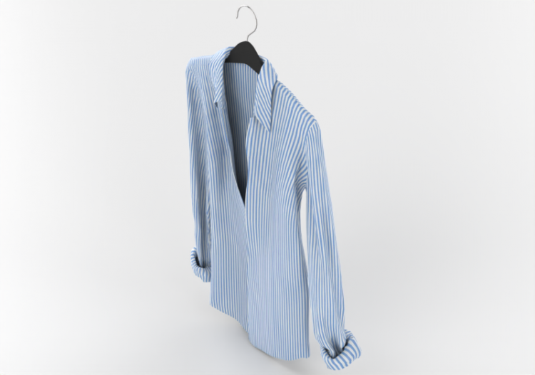 3D Modelle - Gestreiftes Hemd - ACCA software
