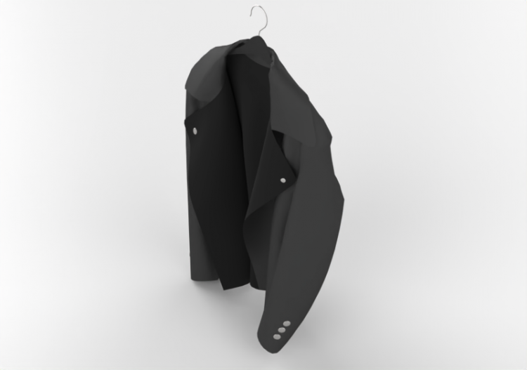 Modelos 3D - Jaqueta de couro - ACCA software