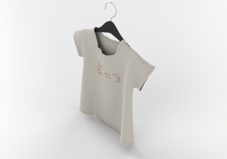 Modèles 3D - T-shirt petite fille - ACCA software
