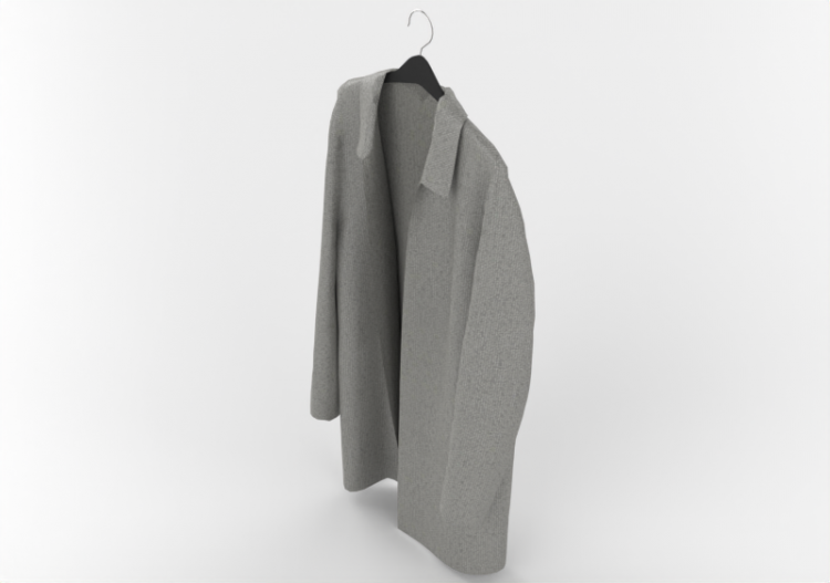 Modèles 3D - Manteau de laine - ACCA software