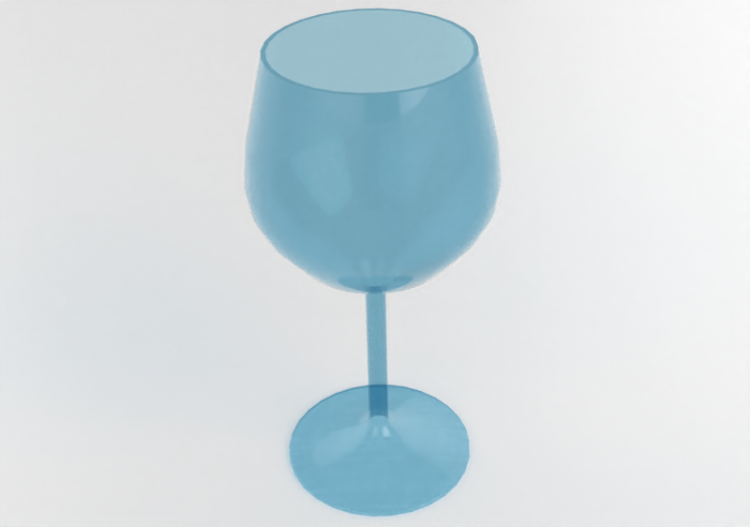 Louças e talheres 3D - Taça de vinho - ACCA software